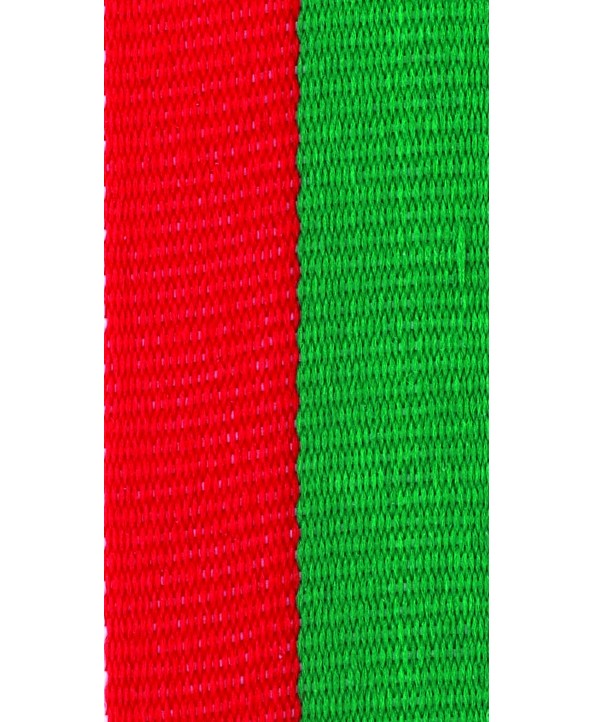 Medaille Lint Rood-groen **